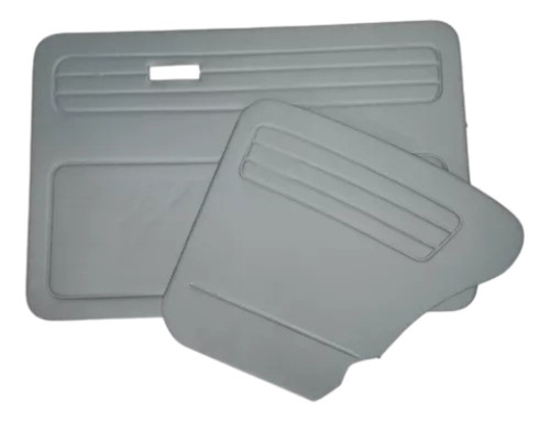 Kit Vocho Sedan Ratonera Media Luna + 4 Tapas Gris Vw