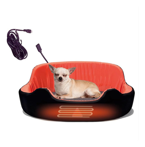 Cama Calefactable Para Perros, Cama Calefactada Para Gatos M