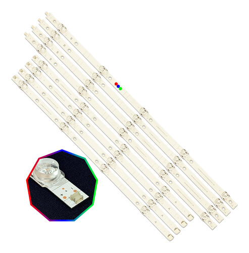 Kit Leds Sharp Lc-50q7030 / Lc-50q7030u (8t)- Aluminio Nuevo