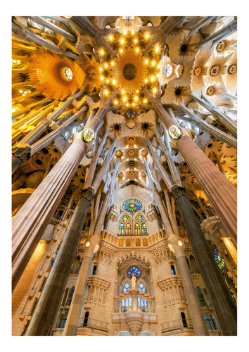 Sagrada Familia Gaudi Barcelona Interior 1000 Pz Educa