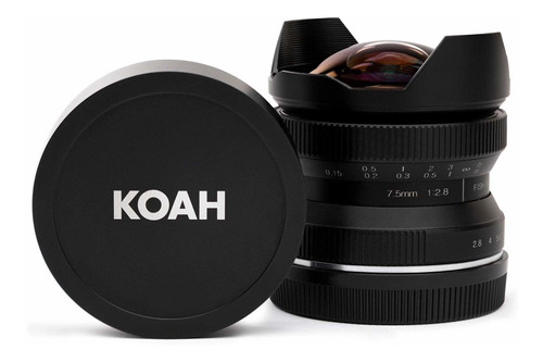 Koah Artisans Serie 0.295 in F 2.8 Lente Ojo Pez Gran Para