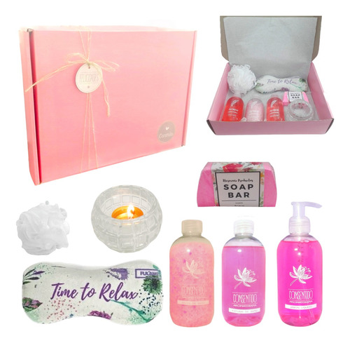 Aroma Caja Regalo Box Empresarial Zen Spa Rosas Kit Set N01