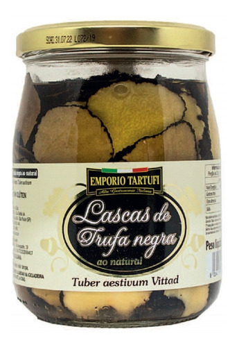 Lascas De Trufas Negras Em Azeite Emporio Tartufi 500g