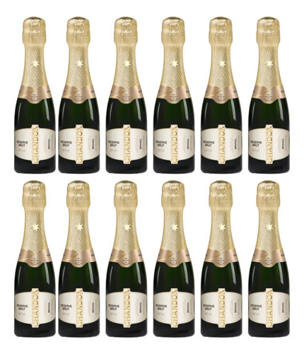 Espumante Baby Chandon Reserve Brut 187ml Kit Com 12 Un