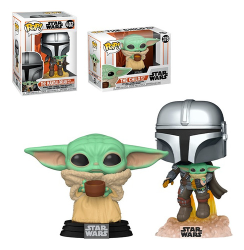 Set Funko Pop! Disney Star Wars: The Mandalorian & Baby Yoda