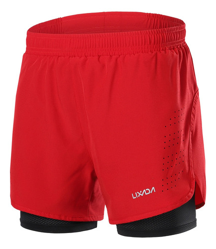 Shorts Deportivos Lixada 2 En 1 Transpirables For Hombre