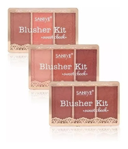 Paleta De Rubor Sweet Cheek Con 3 Tonos Saniye Original