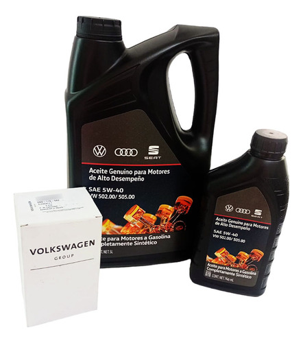 Kit Cambio Aceite 5.9l Vw Bora Gti Filtro Y Aceite Original