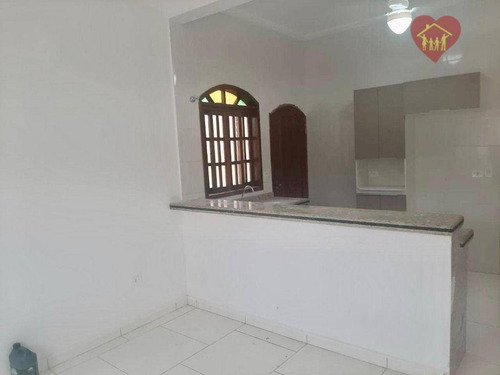 Casa Nova Lado Praia Com 3 Dormitórios Em Localização Privilegiada Em Itanhaém. - Ca1010