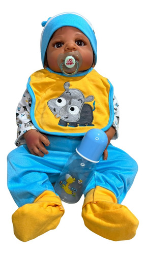 Bebe Reborn Menino 100% Silicone 57 Cm- Pronta Entrega Bento