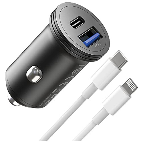 Cargador De Coche Para iPhone 13, 43w Adaptador Xwpru