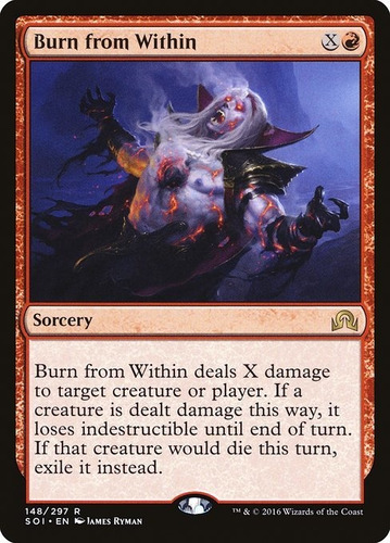 Burn From Within X 4 Playset Shadow Over Innistrad Mtg