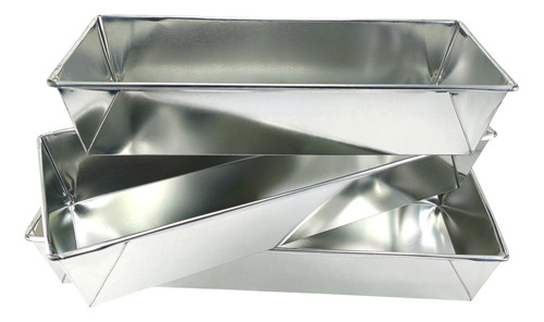 De 3 Moldes Para Hornear Pan De Caja, Panque, Repostería Color Gris