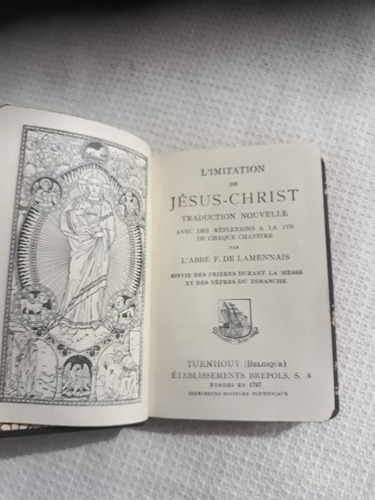 L Imitation De Jésus -christ,1905,francês,pequeno-leia Descr