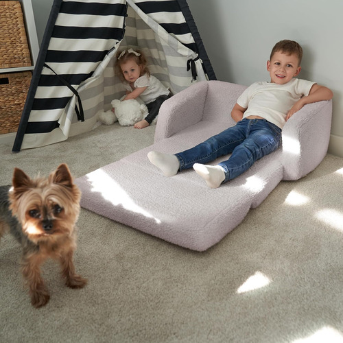 Sofá Y Silla 2 En 1 Resistente Para Niños, Cómodo Y Plegable