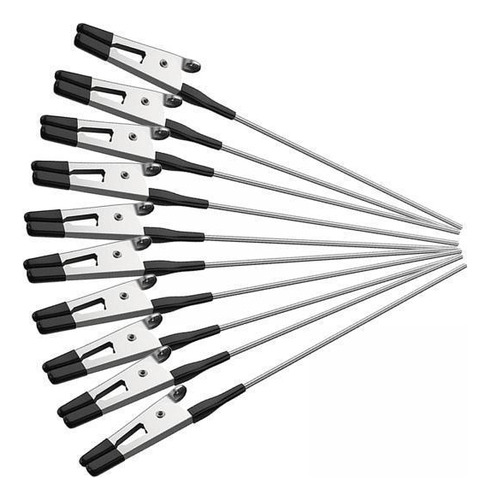 5 X 10 Piezas Metal Cocodrilo Clip Sticks Para Aerógrafo