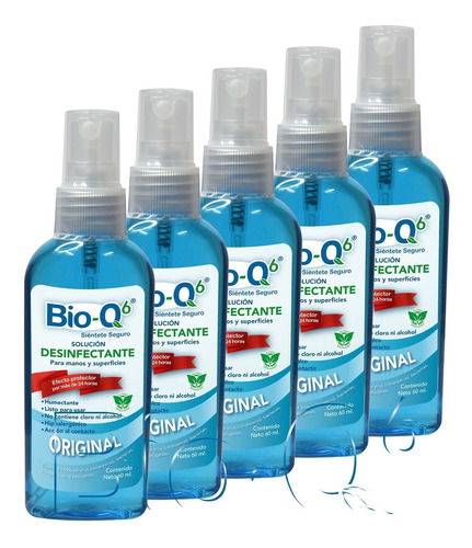 Desinfectante Sanitizante - Bioq6 - 5pz Pocket