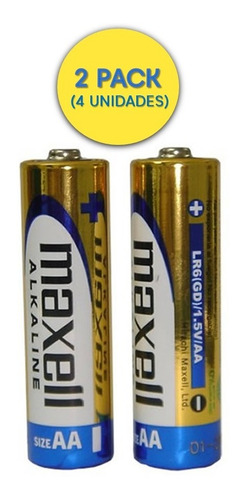 Baterias Alcalinas Maxell Doble A Aa Alta Calidad Pilas