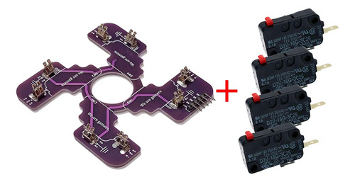 Reemplazo Jlf Pcb Para Sanwa Tp-ma Placa 4 Pieza Omron .187