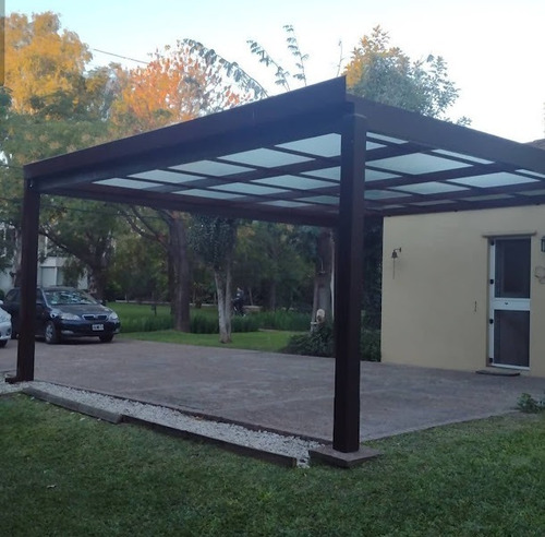 Pergola De Hierro Y Vidrio