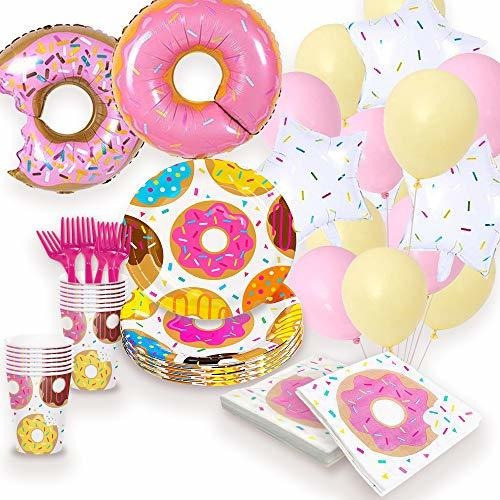 Donut Party Supplies Decoraciones Globos