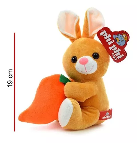 Peluche Conejo Con Zanahoria 19cm Phi Phi Toys