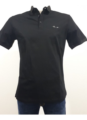 Playera Marca Bratto Tipo Polo Corte Slim 17-01 Negro