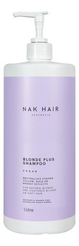 Shampoo Blonde 1lt Nak Hair Australia