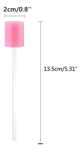 Esponja Dental Desechable Con Almohadilla Oral De 100 Piezas