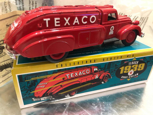 Cisterna Camión De Bomberos 1939 Texaco  Colección Metal .