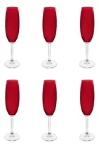 Comprar Jogo 6 Taças Champanhe Full Fit Gastro Cristal 220ml Carmim Bohemia Vintage