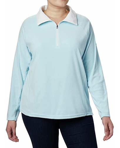 Blusa Moletom Feminina Columbia Fleece Glacial Iv Azul 18022