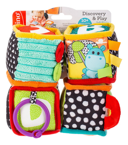 Infantino Discover And Play Soft Blocks - Juguete De Desarr.