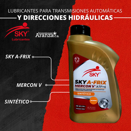 Lubricante Mercon V Atf+4 Sky Lubricantes