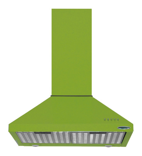 Extractor purificador de cocina Maraldi Cucinela ac. inox. de pared 600mm x 250mm x 500mm verde manzana 220V