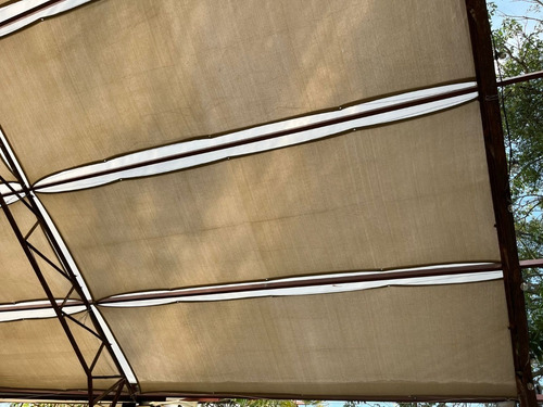 Combo De Pergolas Malla Sombra (6pz) De 14m X .80 Beige 90% (Usado)