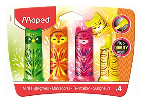 Maped Mini Friends Juego De 4 Rotuladores (colores Surtidos)