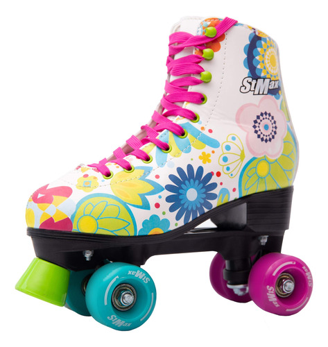 Patines De Cuatro Ruedas Para Niñas Y Mujeres,de Talla 2.5.