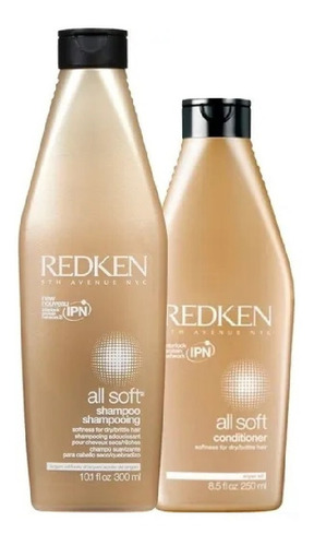  Kit Redken All Soft Shampoo 300ml + Condicionador 250ml