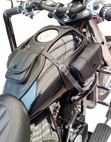 Cubretanque Para Motocicleta Harley Street Color Negro