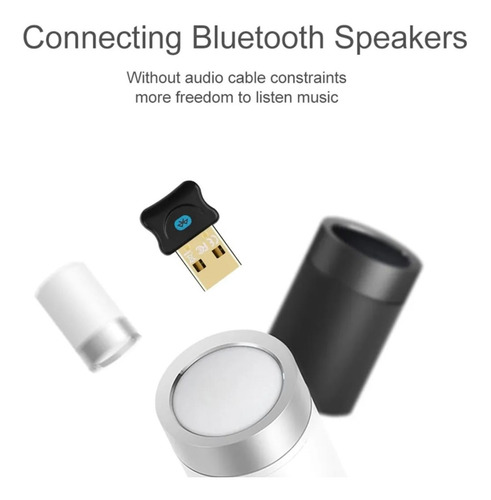 Transmisor Receptor De Audio Bluetooth Inalámbrico Usb 5.0