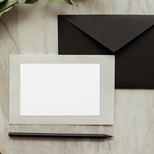 Tarjetas De Papelería, Cartulina En Blanco, 50 Unidades