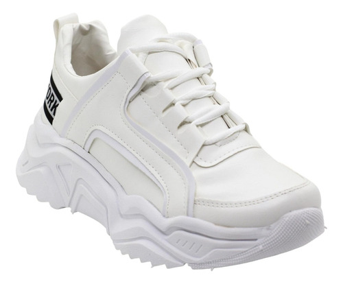 Zapatilla Alta Plataforma De Mujer Con Cordones Otoño Pao