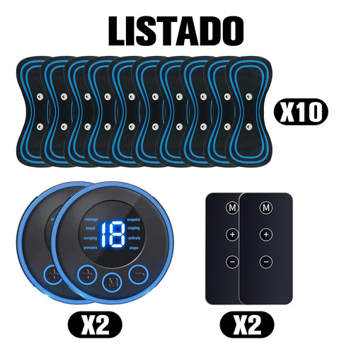 Mini Masajeador Eléctrico Corporal Portátil Con