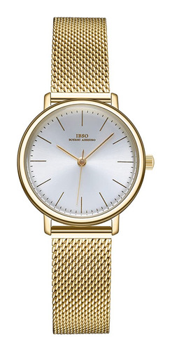 Reloj De Pulsera De Malla De Acero Inoxidable Para Mujer, Re