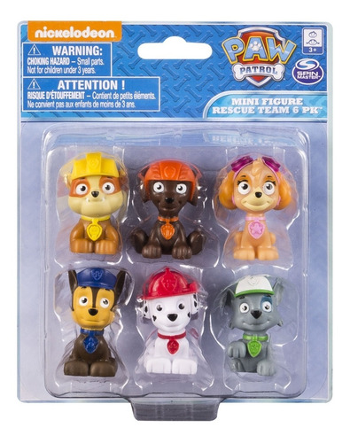 Paw Patrol - Pack De 6 Mini Figuras