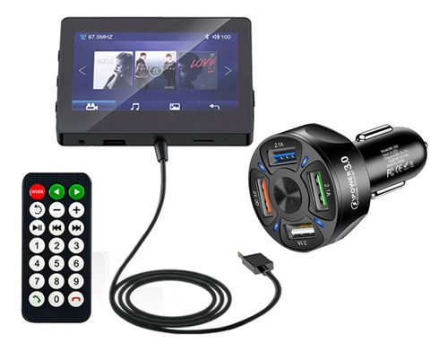 Sistema Multimedia Bluetooth Para Coche Reproductor Mp5+carg