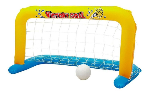 Arco De Waterpolo Inflable Y Pelota Juego Para Pileta