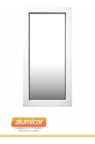 Ventana Paño Fijo Aluminio Modena 1.5 X1.5 Templado 5mm