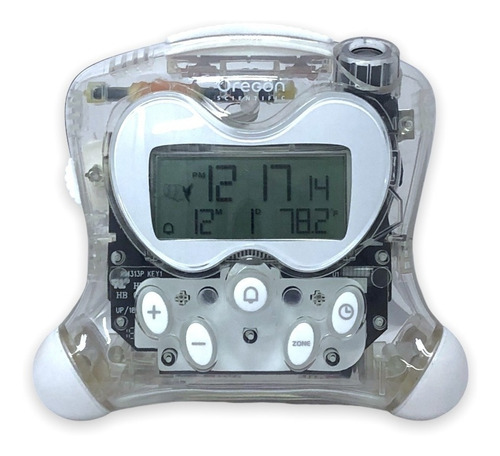 Reloj Despertador Oregón Digital Proyector De Hora Color Blanco